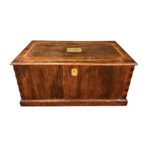 Vintage English Made Solid Oak Blanket Chest