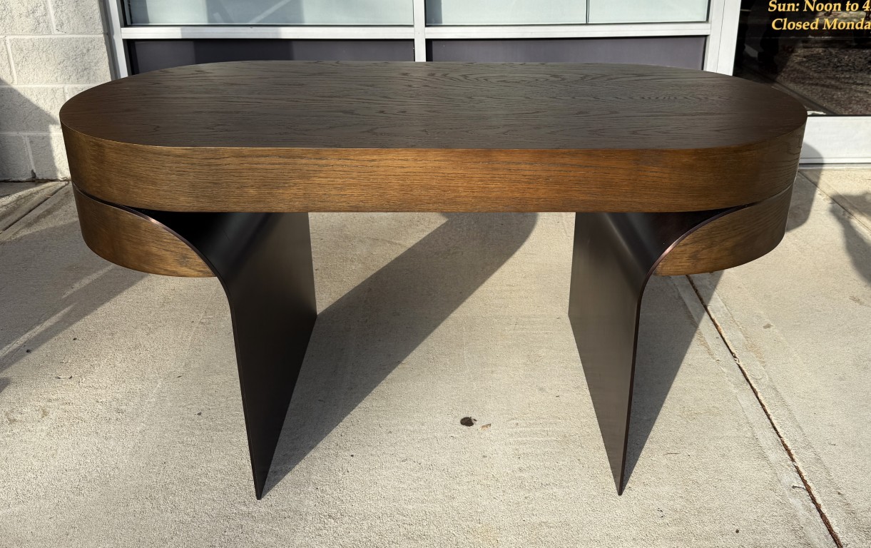 Restoration Hardware Elodi Desk in Brown Oak Restoration Hardware Elodi Desk in Brown Oak