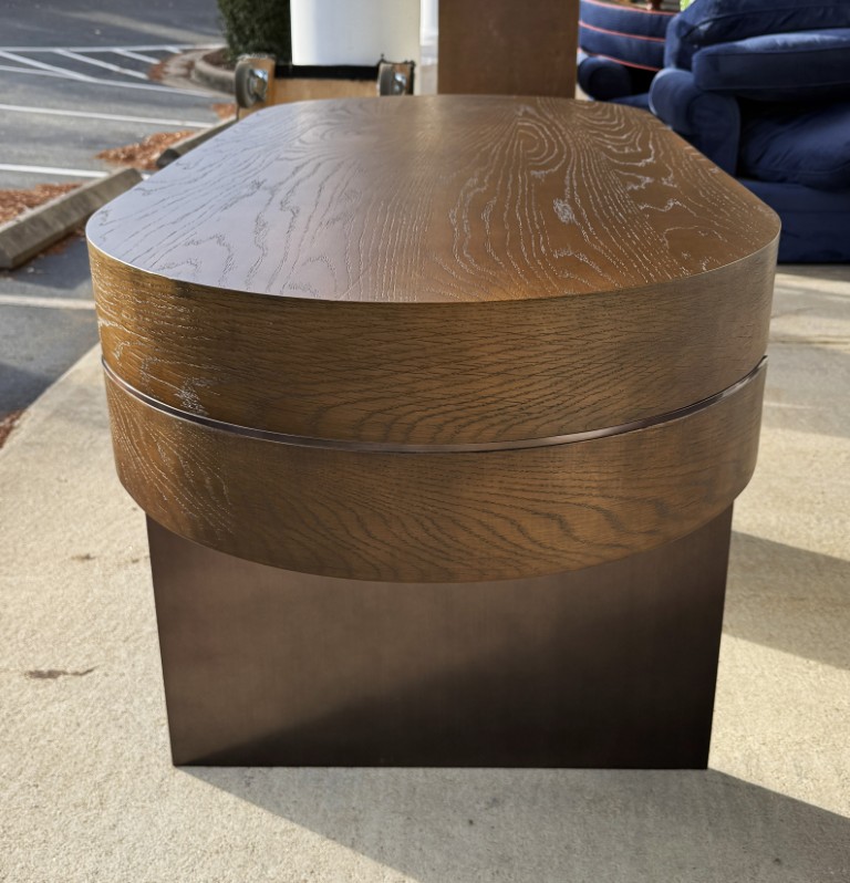 Restoration Hardware Elodi Desk in Brown Oak Restoration Hardware Elodi Desk in Brown Oak