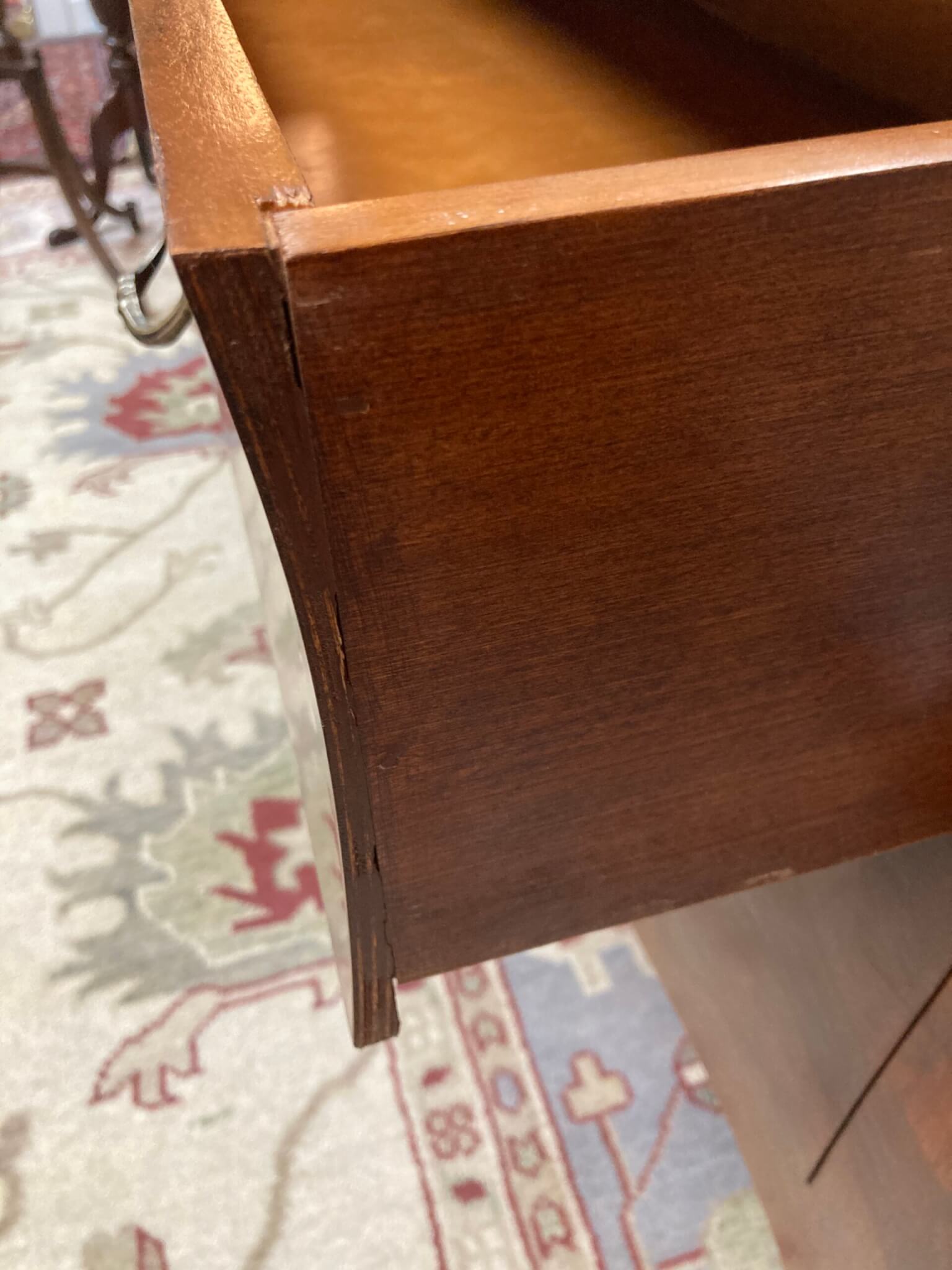 Olivewood Bombe Style Chest with Two Drawers Olivewood Bombe Style Chest with Two Drawers