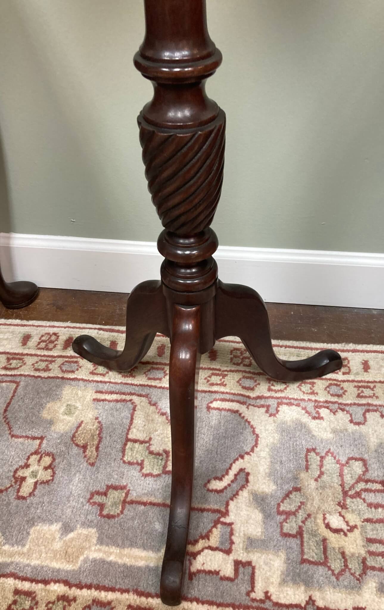 Mahogany Dish Top Fern Stand with Twist Base by Brandt Mahogany Dish Top Fern Stand with Twist Base by Brandt