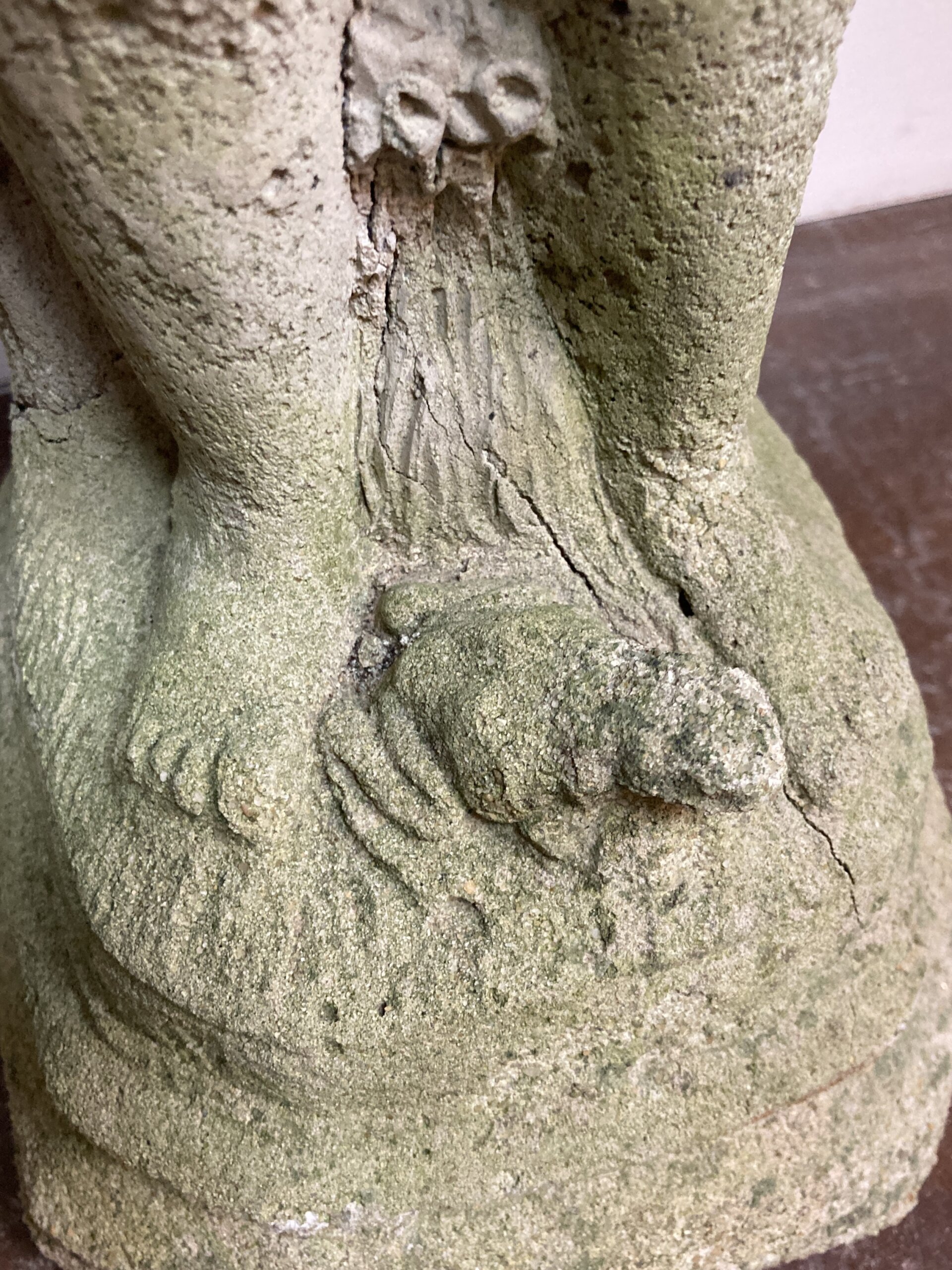 Garden Statue of Young Boy and Frog Garden Statue of Young Boy and Frog