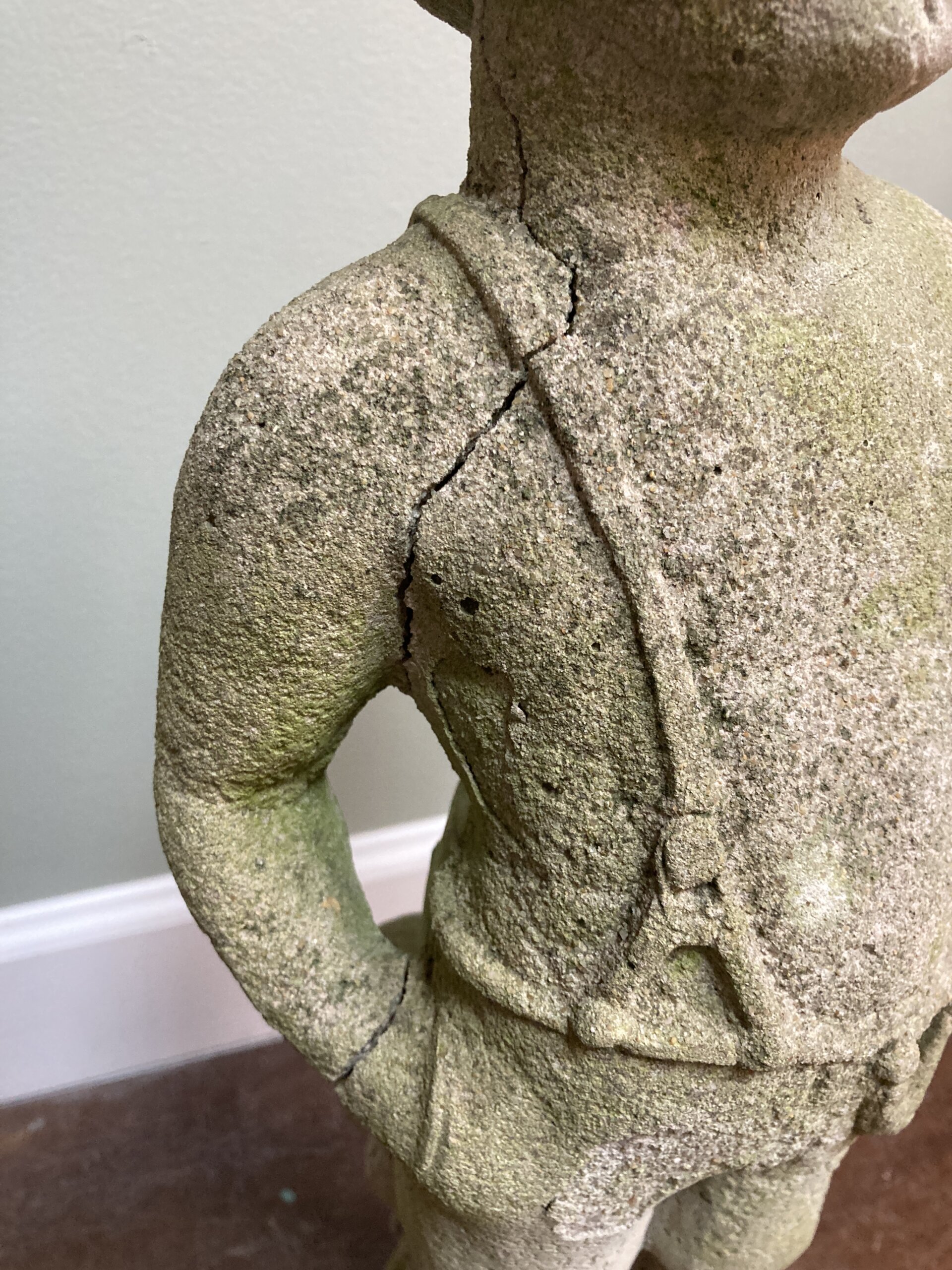 Garden Statue of Young Boy and Frog Garden Statue of Young Boy and Frog