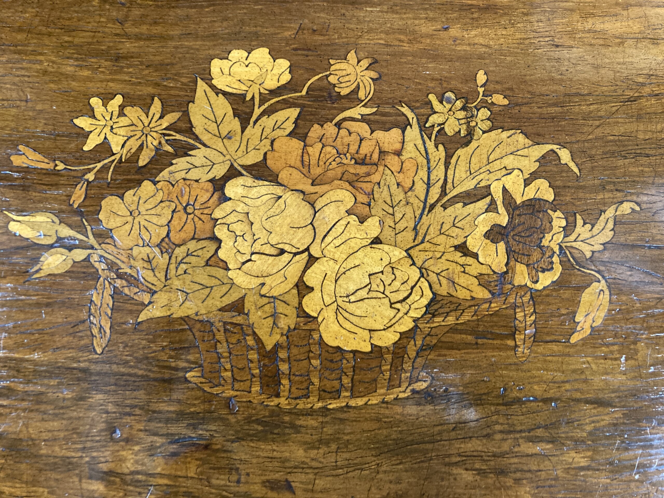 Antique Victorian Rosewood Kindling Box Antique Victorian Rosewood Kindling Box