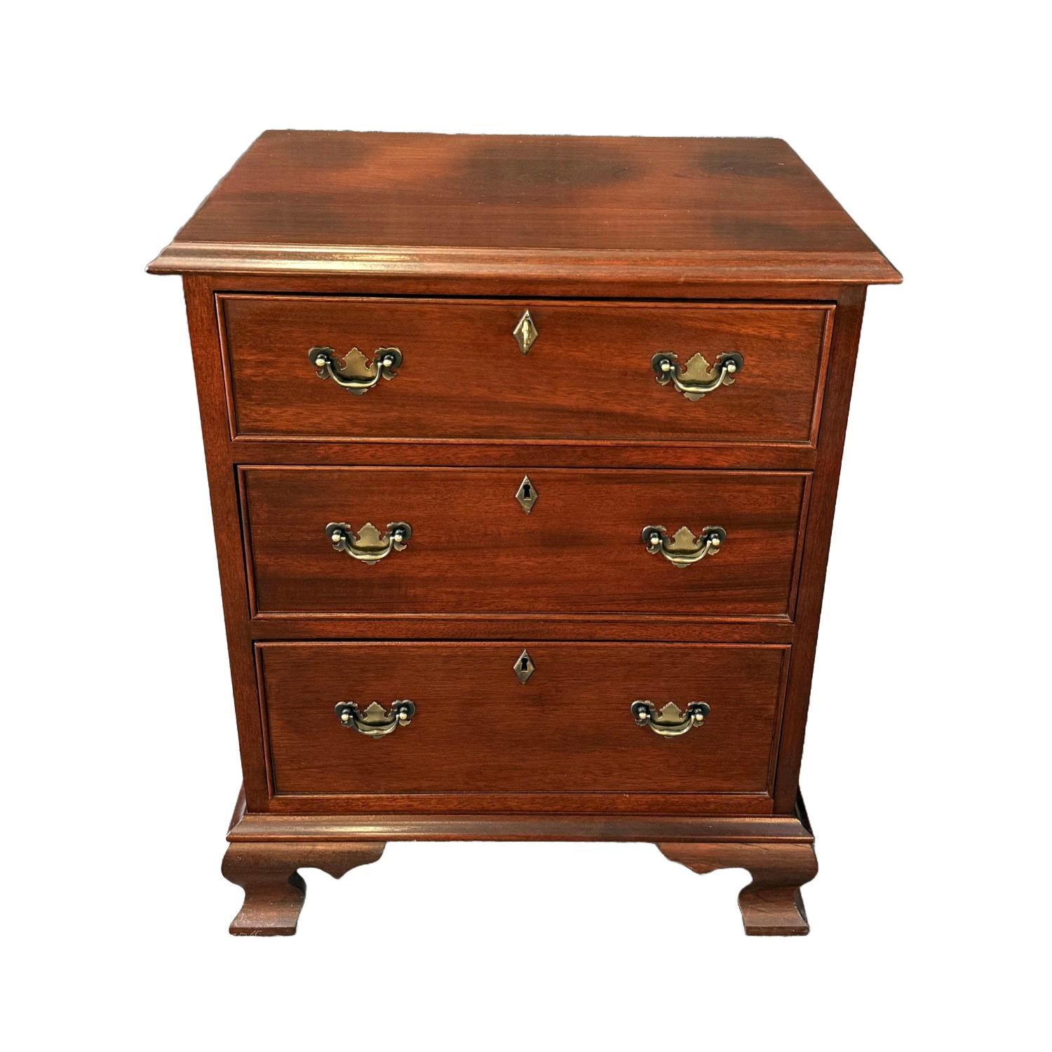 Craftique Solid Cherry Three Drawer Nightstand Craftique Solid Cherry Three Drawer Nightstand