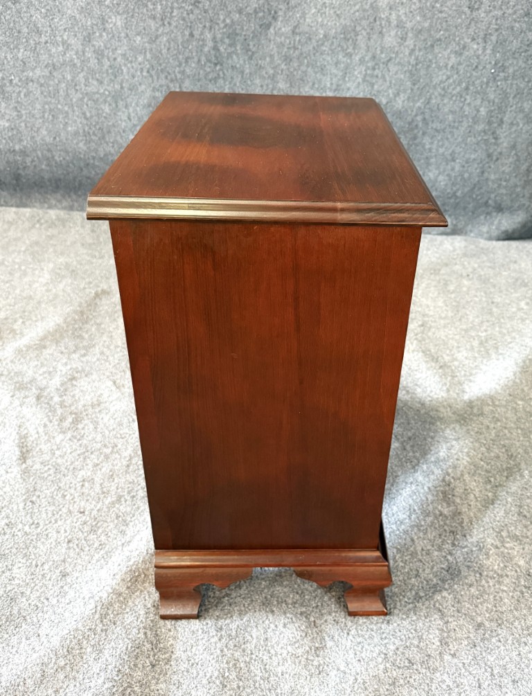 Craftique Solid Cherry Three Drawer Nightstand Craftique Solid Cherry Three Drawer Nightstand