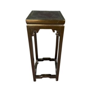 Black Lacquered Asian Pedestal / Plant Stand