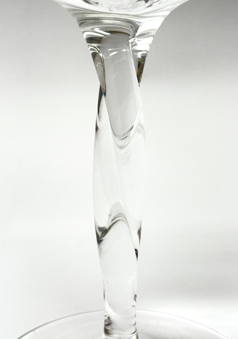 TT166 (4)Set of 10 Crystal Toyo Sasaki Cocktail Glass with Twisted Base Set of 10 Crystal Toyo Sasaki Cocktail Glass with Twisted Base