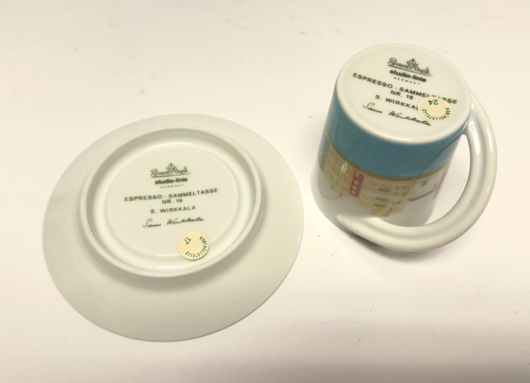 TT176 (6)Vintage Rosenthal Cupola No.16 Espresso-Sammeltasse Vintage Rosenthal Cupola No.16 Espresso-Sammeltasse