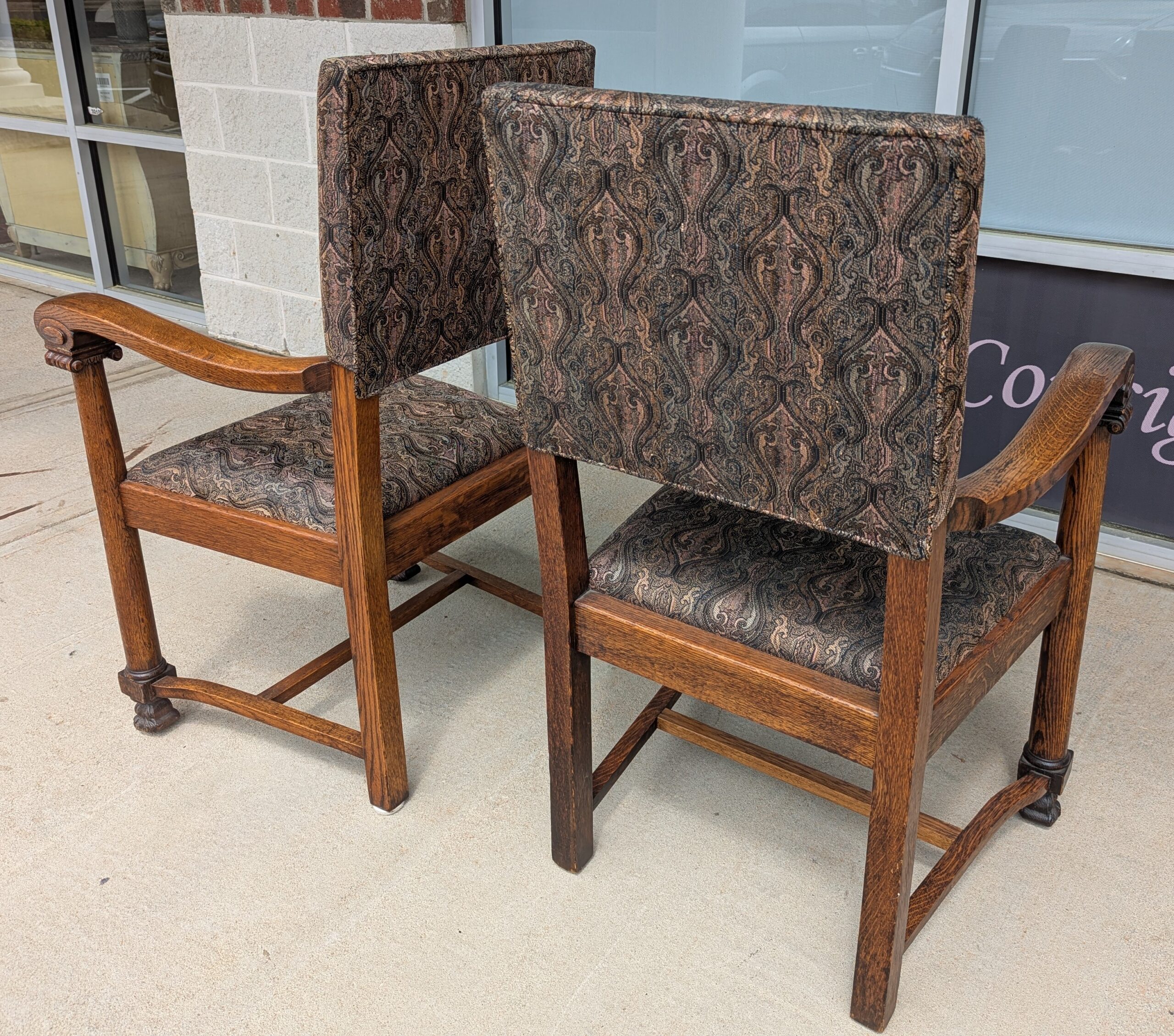Pair Of Edwardian Armchairs Pair Of Edwardian Armchairs