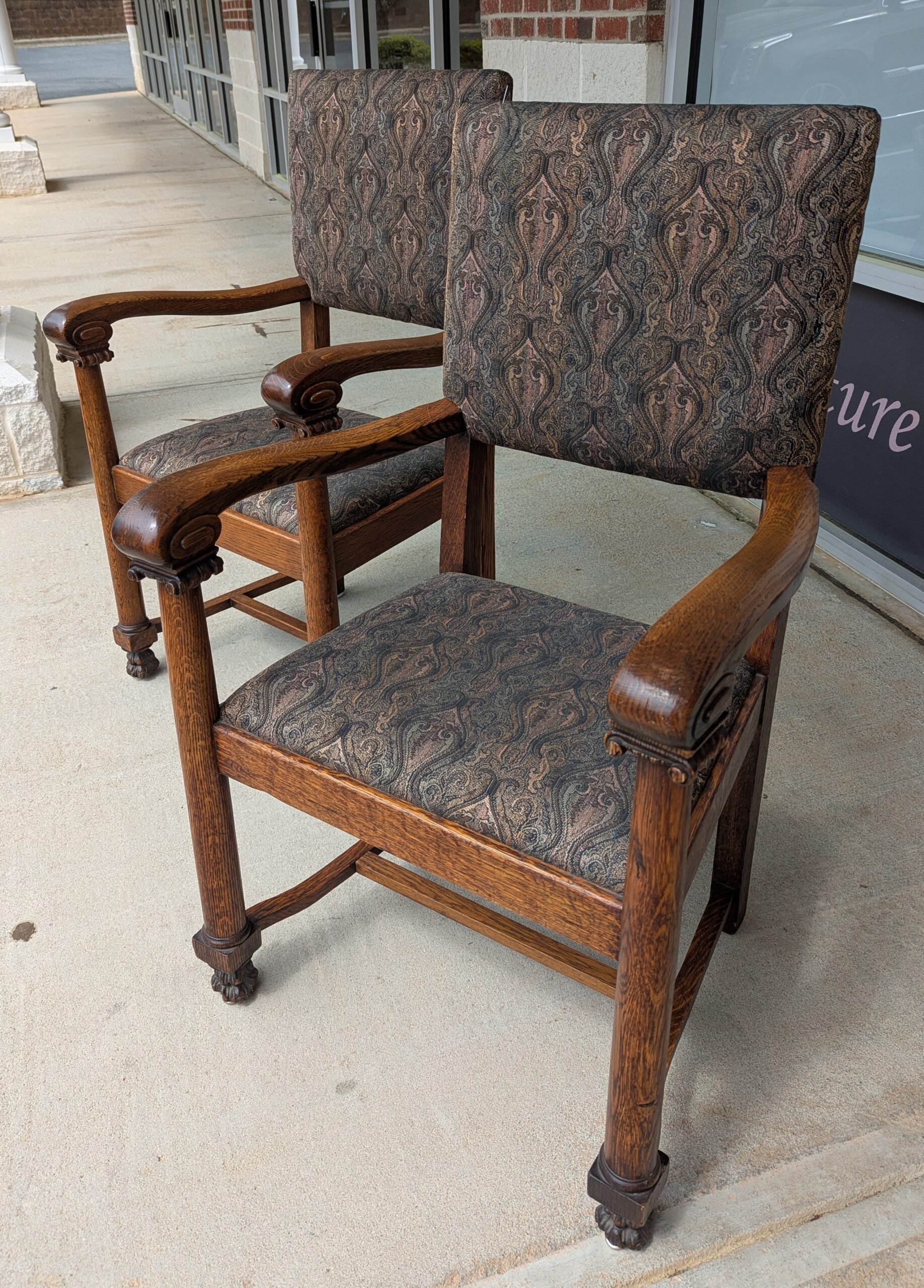 Pair Of Edwardian Armchairs Pair Of Edwardian Armchairs