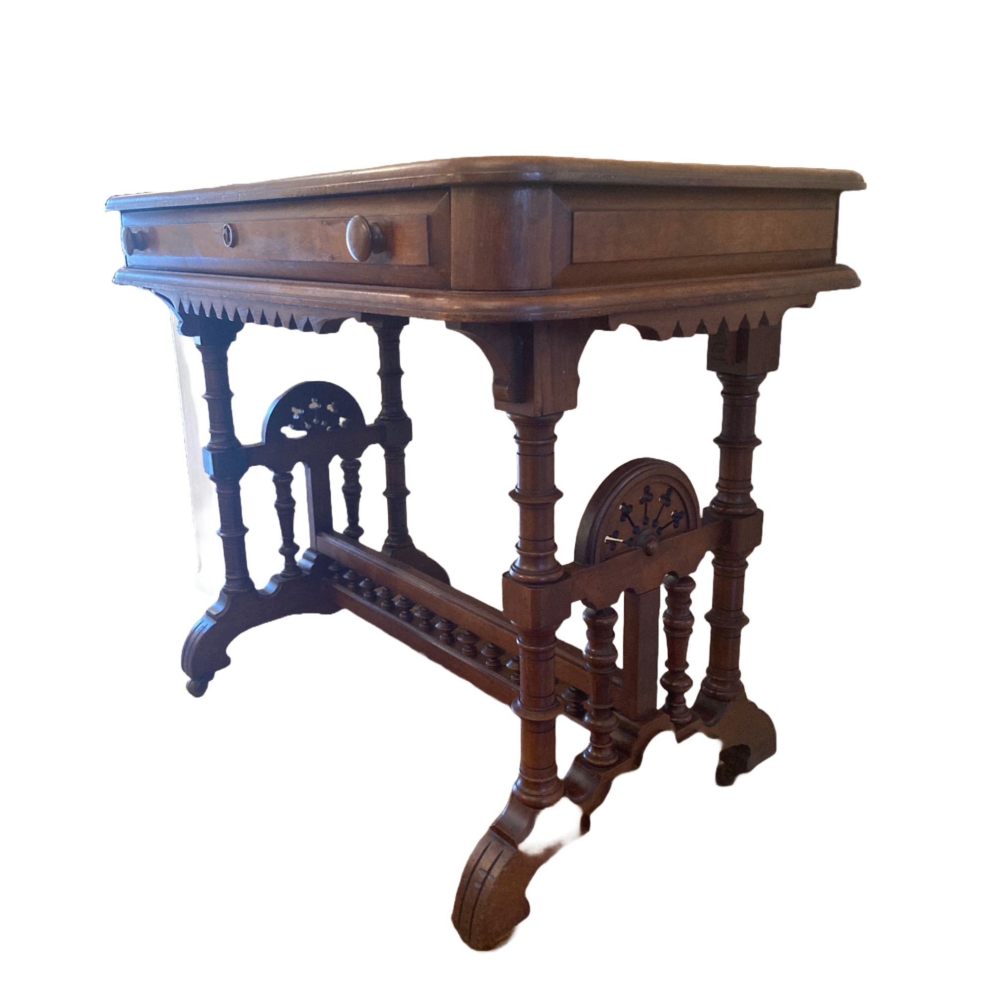 Antique Walnut Victorian Writing Table/Desk Antique Walnut Victorian Writing Table/Desk