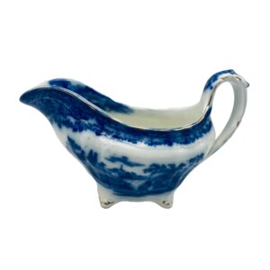 Antique Flow Blue Sauceboat