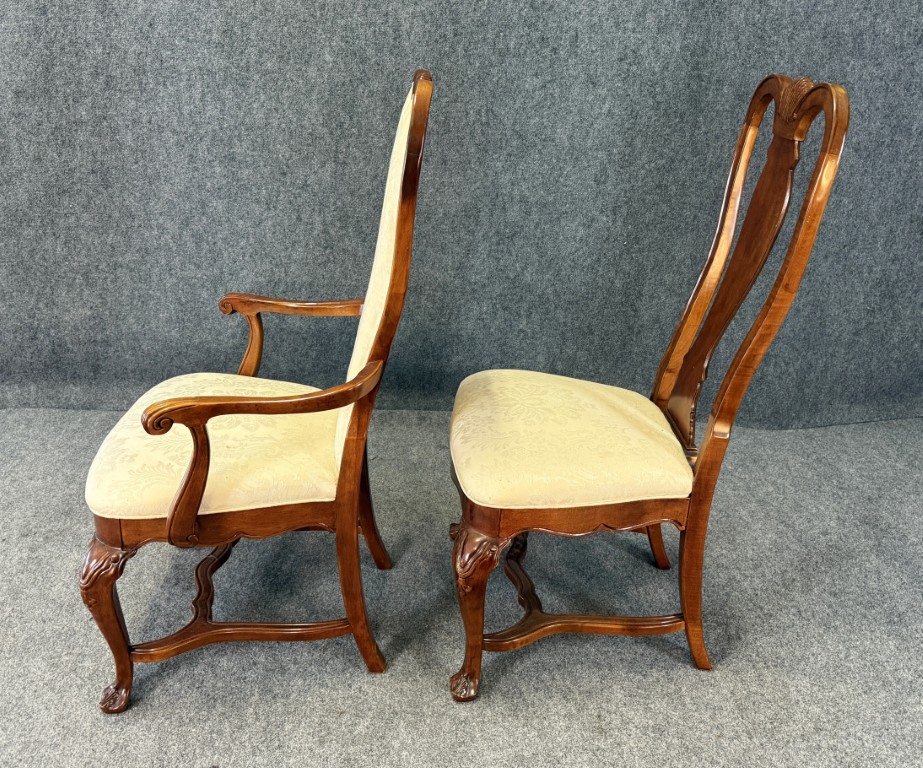 Set of 6 Bernhardt High Back Cherry Dining Chairs Set of 6 Bernhardt High Back Cherry Dining Chairs