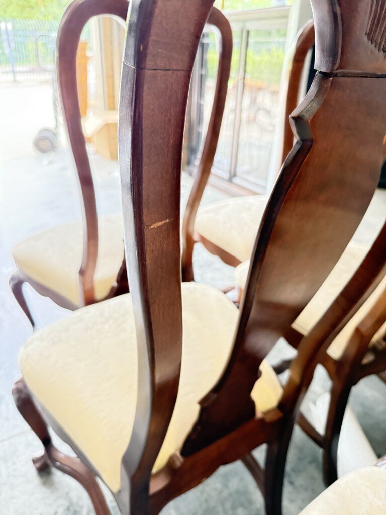 Set of 6 Bernhardt High Back Cherry Dining Chairs Set of 6 Bernhardt High Back Cherry Dining Chairs