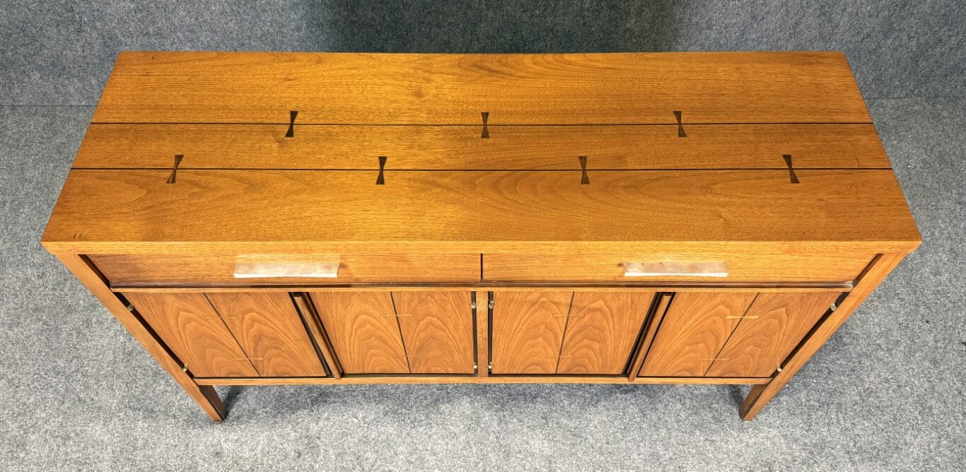 Mid-Century Modern Lane Tuxedo Bowtie-Inlaid China Cabinet/Buffet Mid-Century Modern Lane Tuxedo Bowtie-Inlaid China Cabinet/Buffet