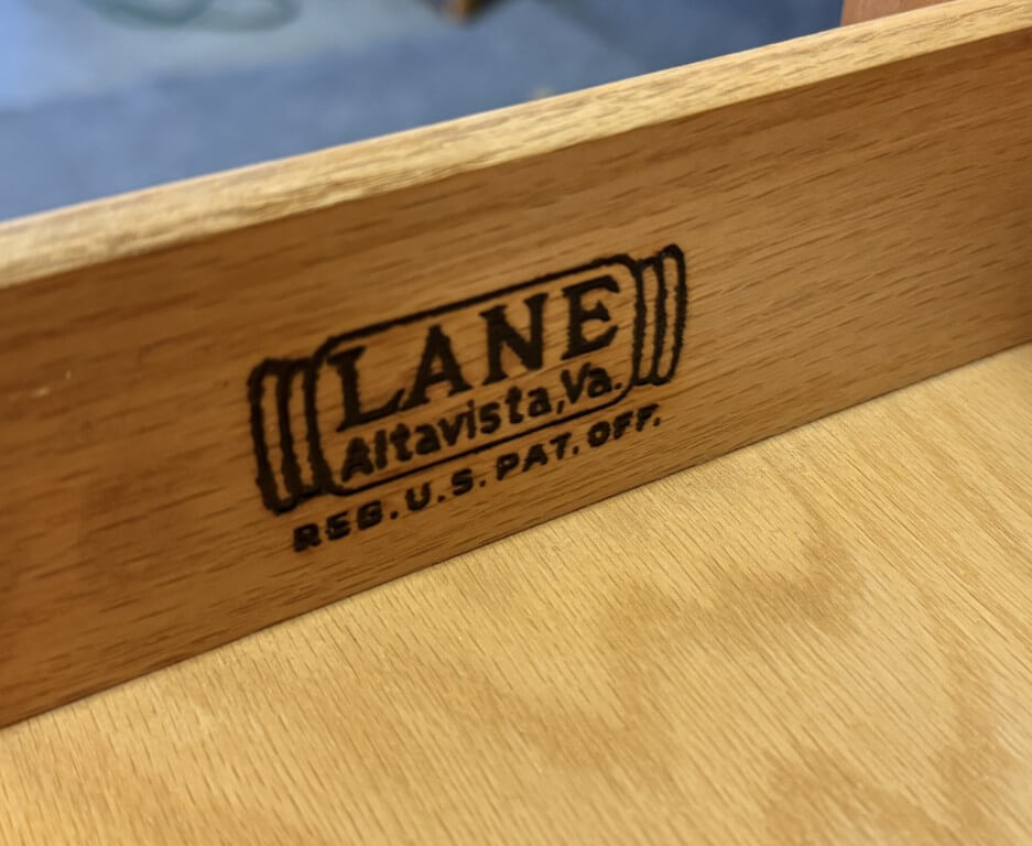 Mid-Century Modern Lane Tuxedo Bowtie-Inlaid China Cabinet/Buffet Mid-Century Modern Lane Tuxedo Bowtie-Inlaid China Cabinet/Buffet