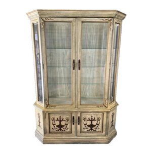 Vintage Habersham Adams Style Painted China Cabinet