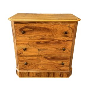 1960s 3-Drawer Elm Wood Diminutive Chest