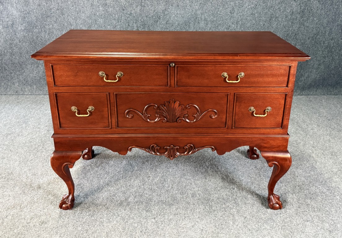 Vintage Lane Chippendale Style Cedar Lowboy Chest Vintage Lane Chippendale Style Cedar Lowboy Chest
