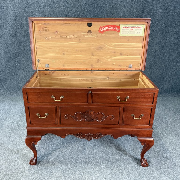 Vintage Lane Chippendale Style Cedar Lowboy Chest Vintage Lane Chippendale Style Cedar Lowboy Chest