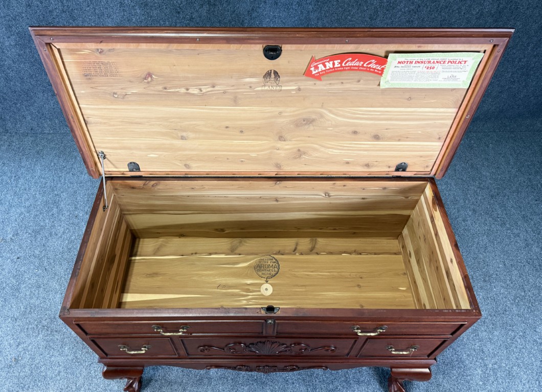 Vintage Lane Chippendale Style Cedar Lowboy Chest Vintage Lane Chippendale Style Cedar Lowboy Chest