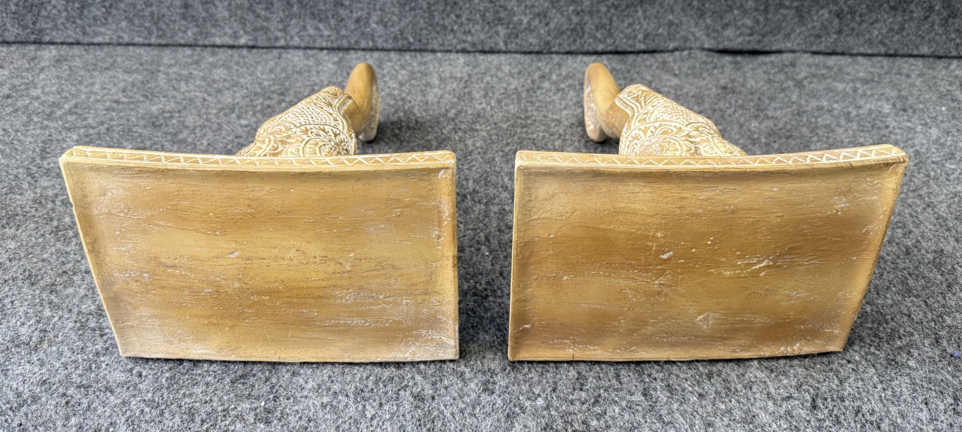 Pair of Elephant Themed Wall Sconces Pair of Elephant Themed Wall Sconces