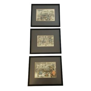 Set of Three London Scenes by Anton Pieck (1895-1987)