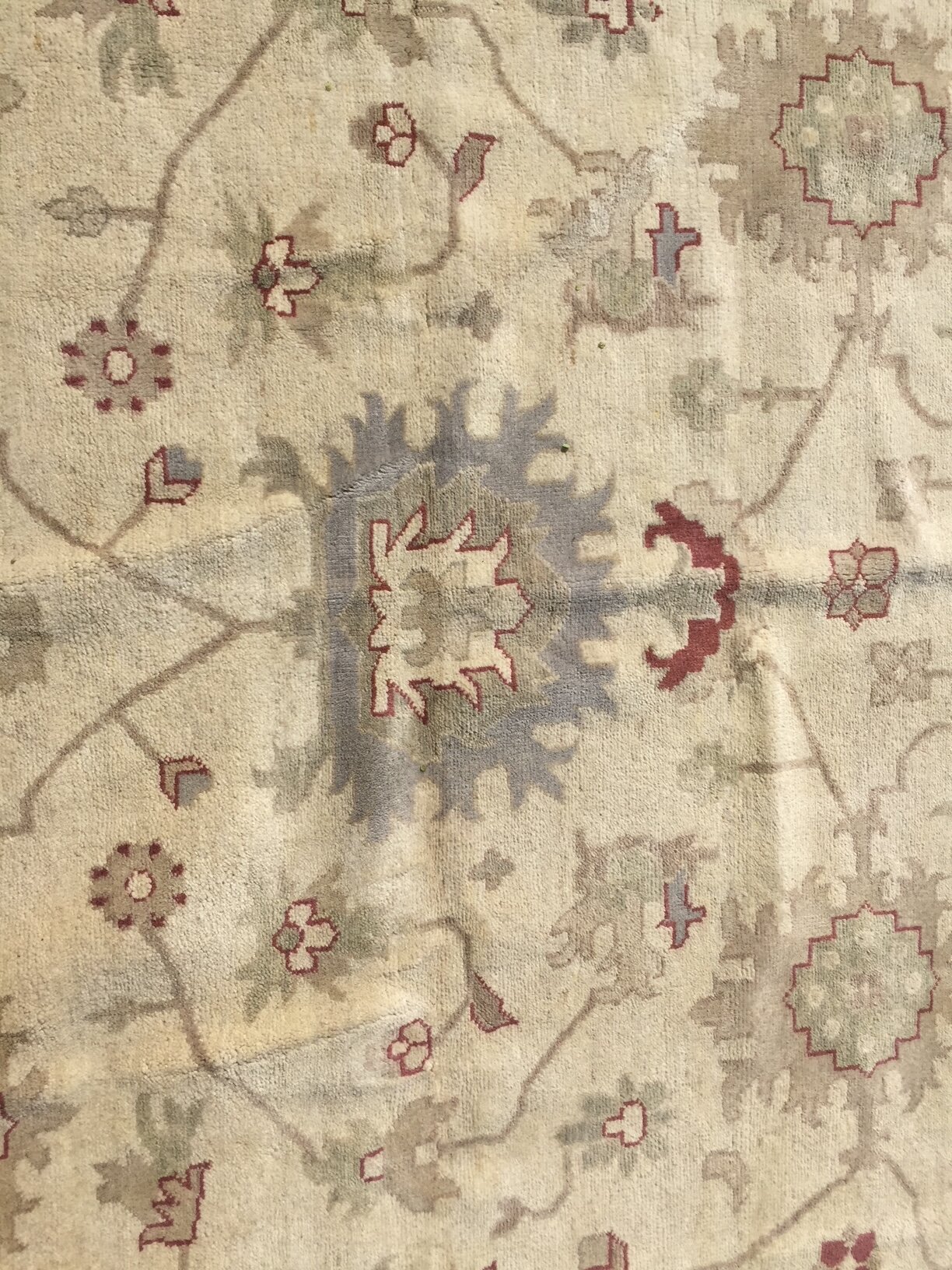 Indo Oushak 10 x 14 Hand Knotted Rug Indo Oushak 10 x 14 Hand Knotted Rug