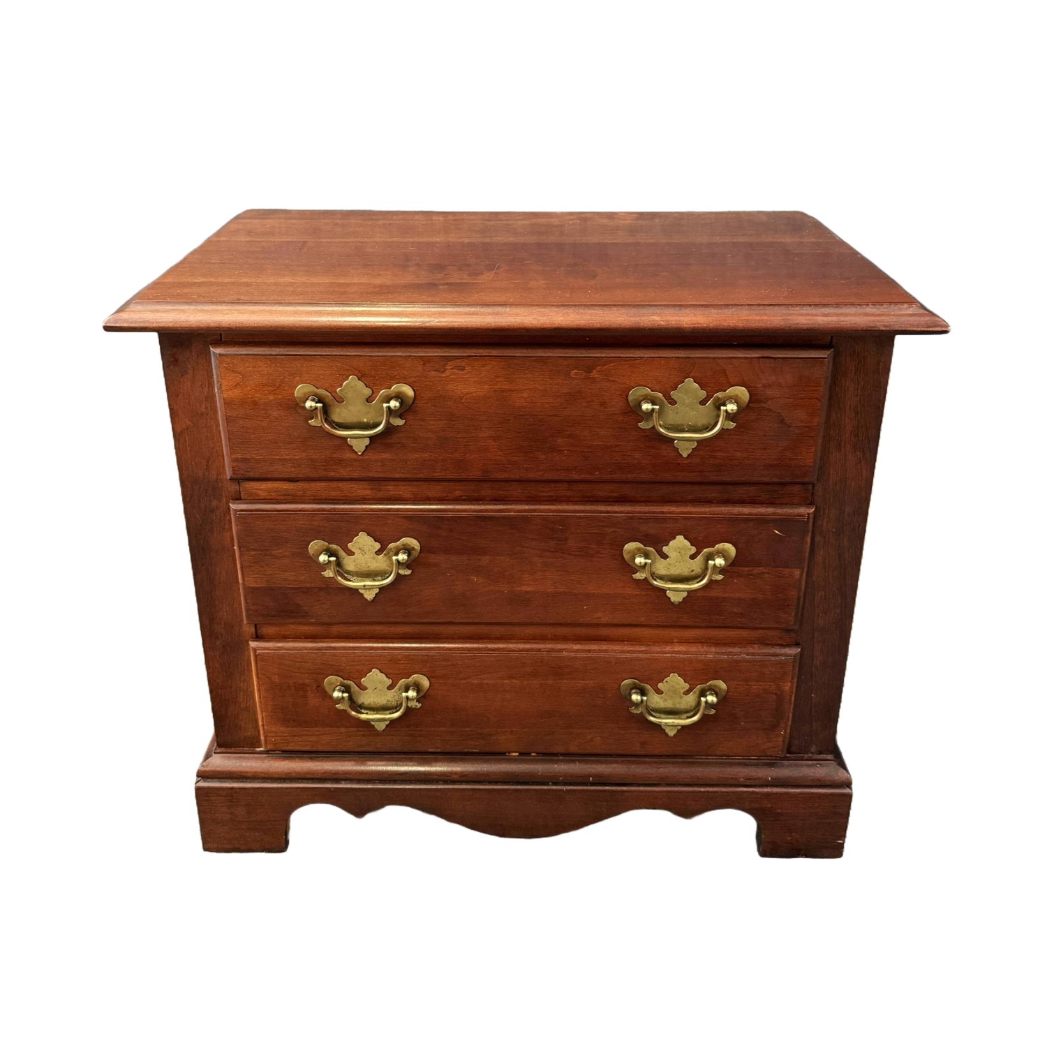 Broyhill Solid Cherry 3-Drawer Nightstand Broyhill Solid Cherry 3-Drawer Nightstand