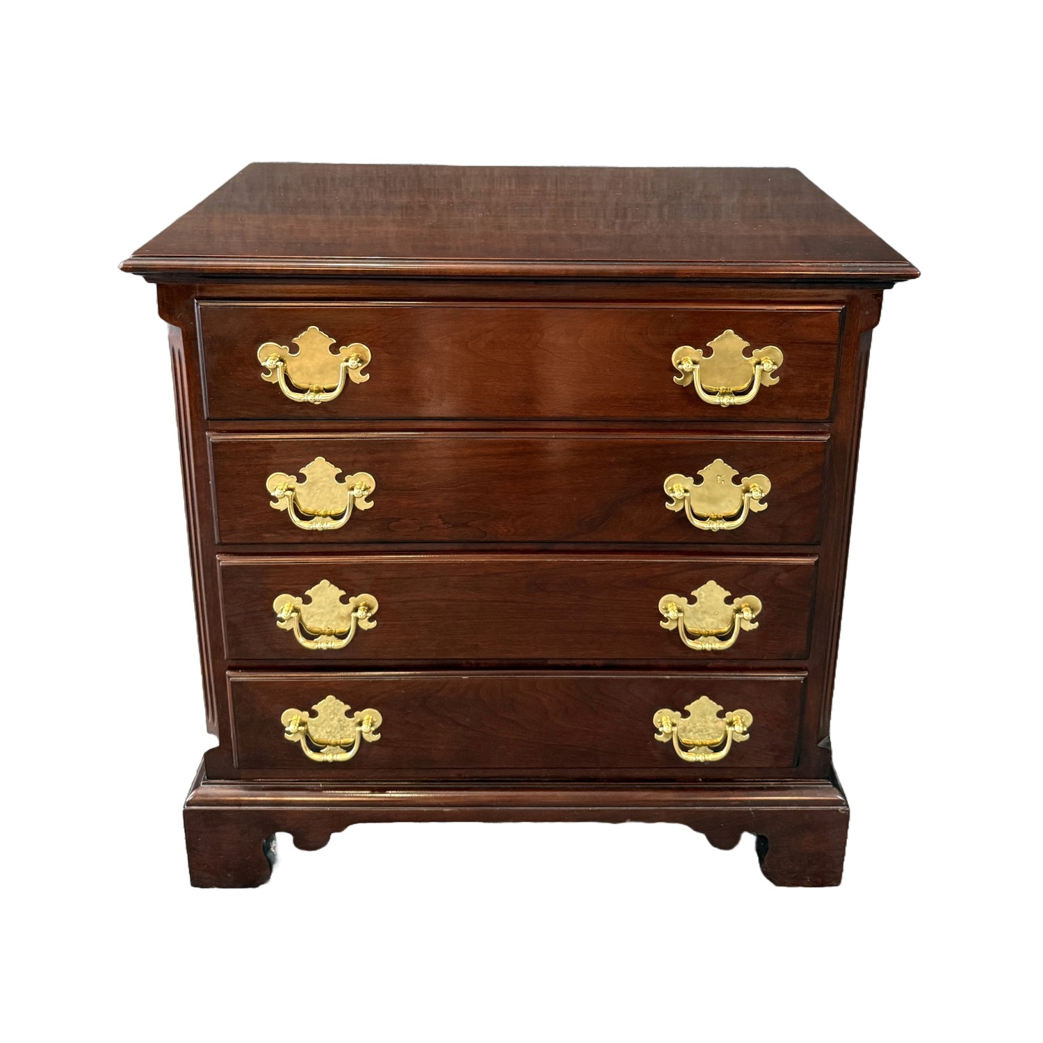 Statton Solid Mahogany Petite Four Drawer Nightstand Statton Solid Mahogany Petite Four Drawer Nightstand