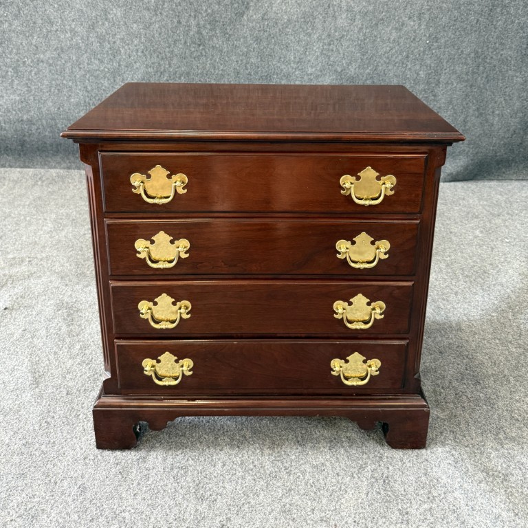 Statton Solid Mahogany Petite Four Drawer Nightstand Statton Solid Mahogany Petite Four Drawer Nightstand