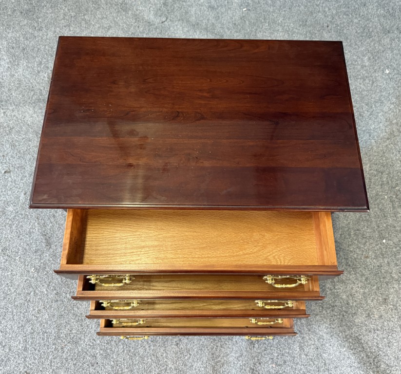 Statton Solid Mahogany Petite Four Drawer Nightstand Statton Solid Mahogany Petite Four Drawer Nightstand