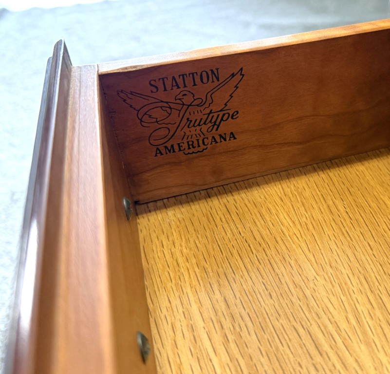 Statton Solid Mahogany Petite Four Drawer Nightstand Statton Solid Mahogany Petite Four Drawer Nightstand