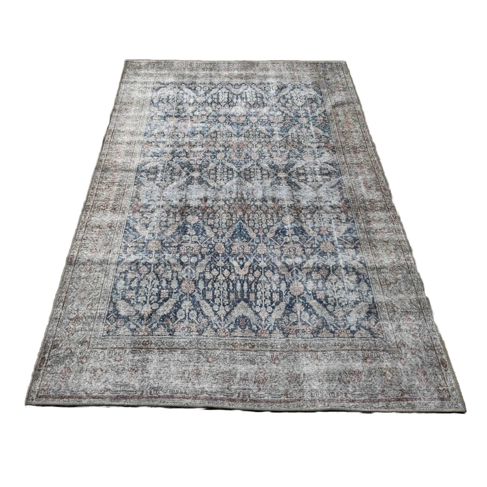 NEW 5x7 KAS Washable London 4800 Blue Sophie Rug NEW 5x7 KAS Washable London 4800 Blue Sophie Rug
