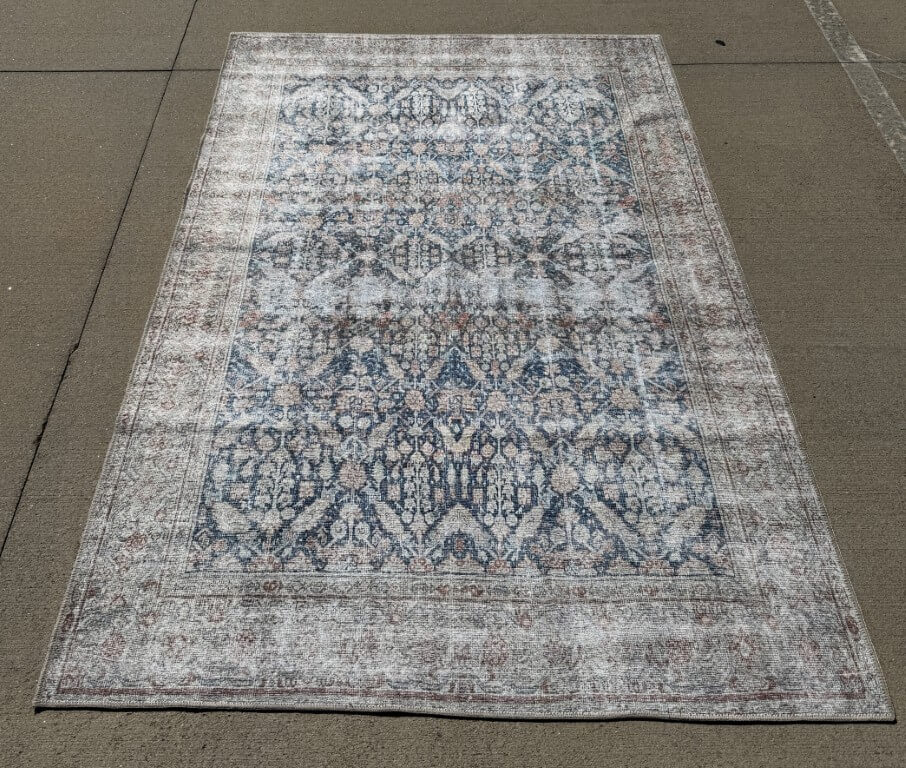 NEW 5x7 KAS Washable London 4800 Blue Sophie Rug NEW 5x7 KAS Washable London 4800 Blue Sophie Rug