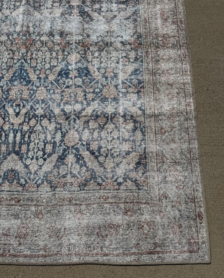 NEW 5x7 KAS Washable London 4800 Blue Sophie Rug NEW 5x7 KAS Washable London 4800 Blue Sophie Rug