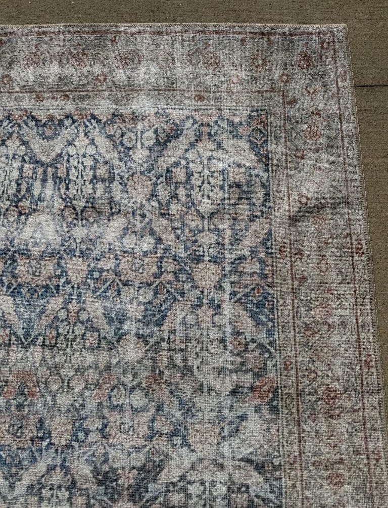 NEW 5x7 KAS Washable London 4800 Blue Sophie Rug NEW 5x7 KAS Washable London 4800 Blue Sophie Rug