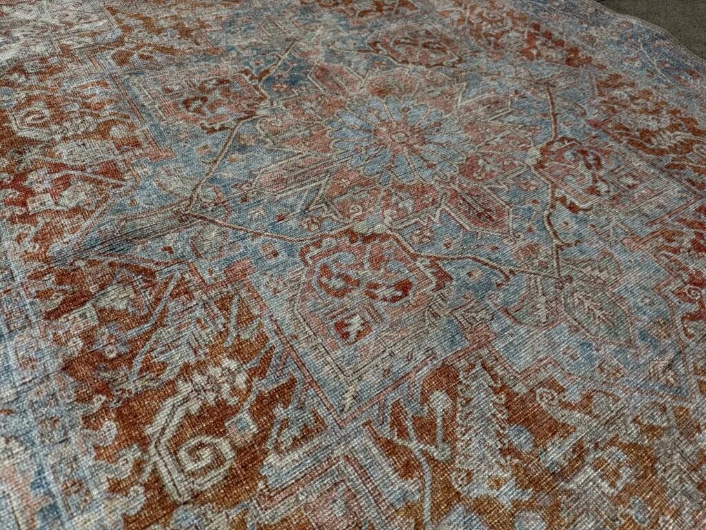 NEW 5x7 KAS Washable London Serena 4801 Rust Blue Rug NEW 5x7 KAS Washable London Serena 4801 Rust Blue Rug