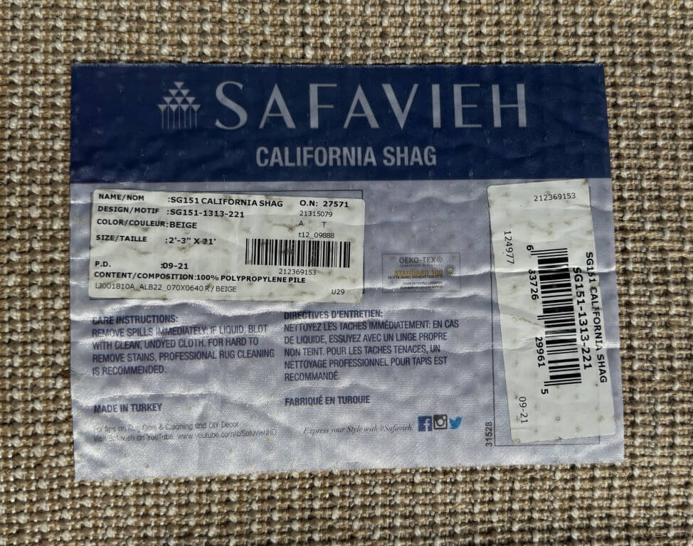 21ft long Safavieh Shag Runner 21ft long Safavieh Shag Runner