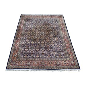 8x11 Hand-Knotted Persian Kashan Style Area Rug