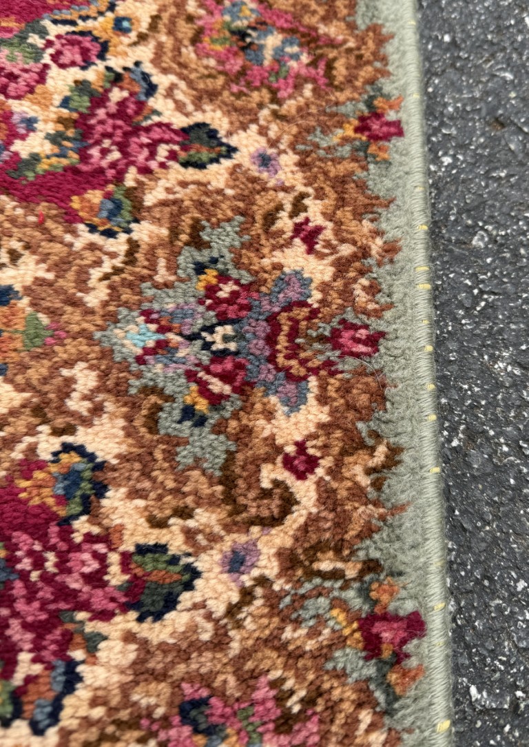 3x6 Karastan Kirman Red Medallion #762 Wool Area Rug 3x6 Karastan Kirman Red Medallion #762 Wool Area Rug