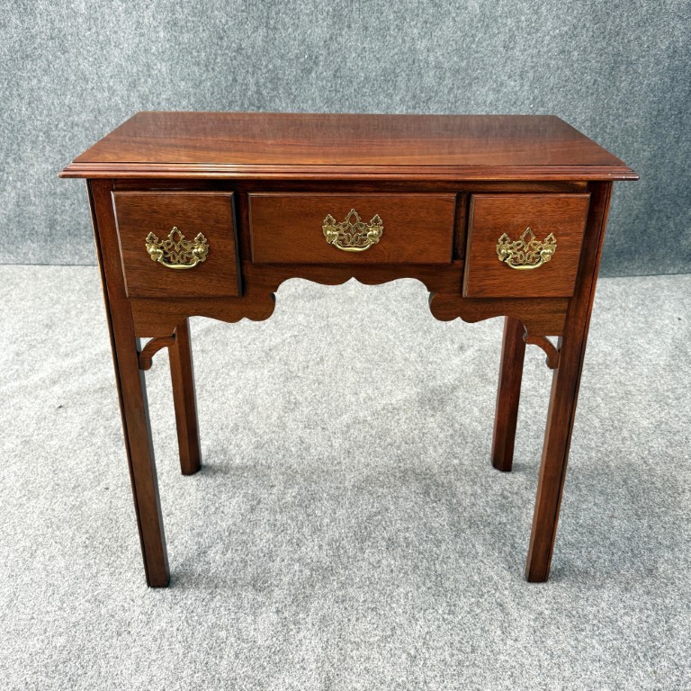 Solid Mahogany Three Drawer Console Table Solid Mahogany Three Drawer Console Table