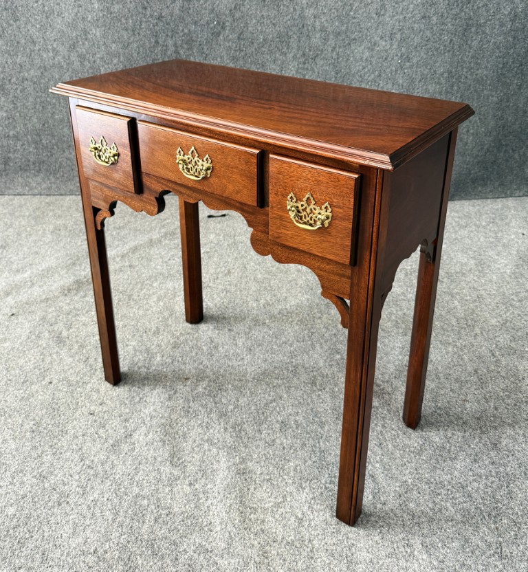 Solid Mahogany Three Drawer Console Table Solid Mahogany Three Drawer Console Table