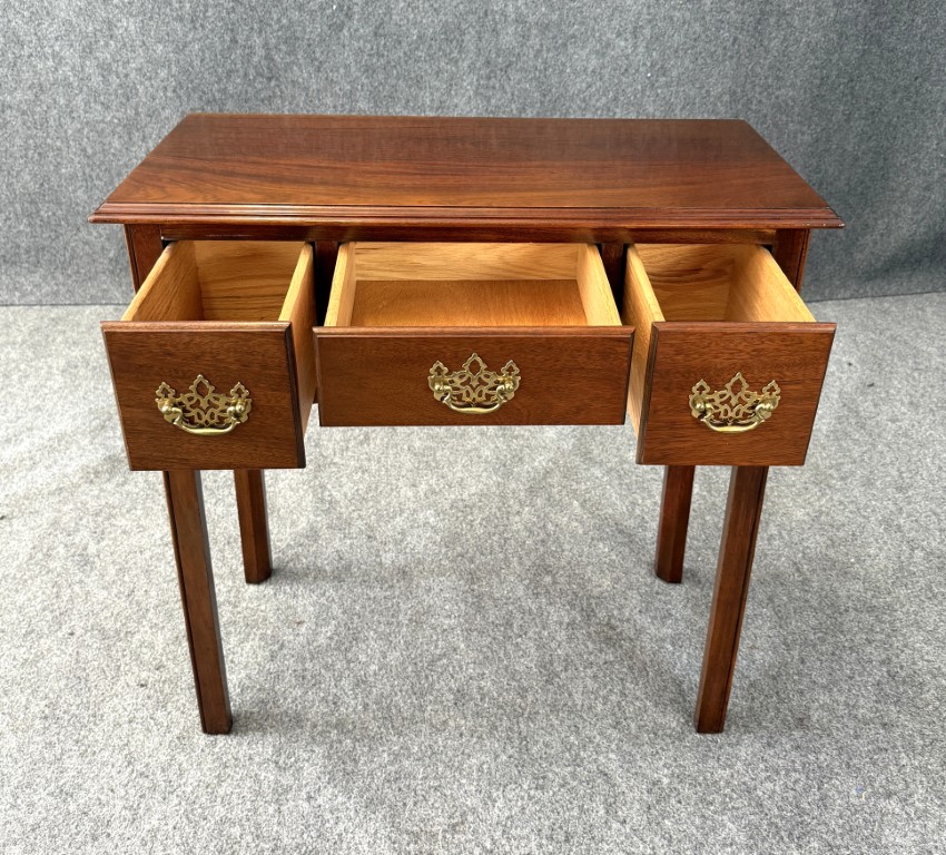 Solid Mahogany Three Drawer Console Table Solid Mahogany Three Drawer Console Table