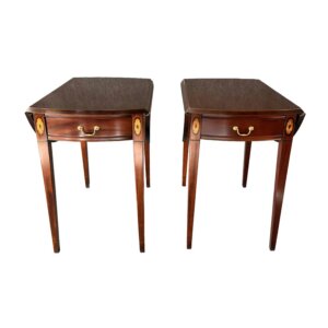 Pair of Hickory Chair Historic James River Plantation Drop-Side End Tables