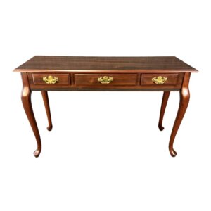 Cherry Queen Anne Sofa Table with Faux Drawers