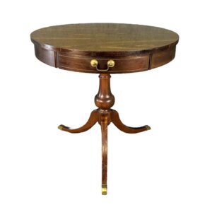 Vintage Round Mersman Mahogany Pedestal Table