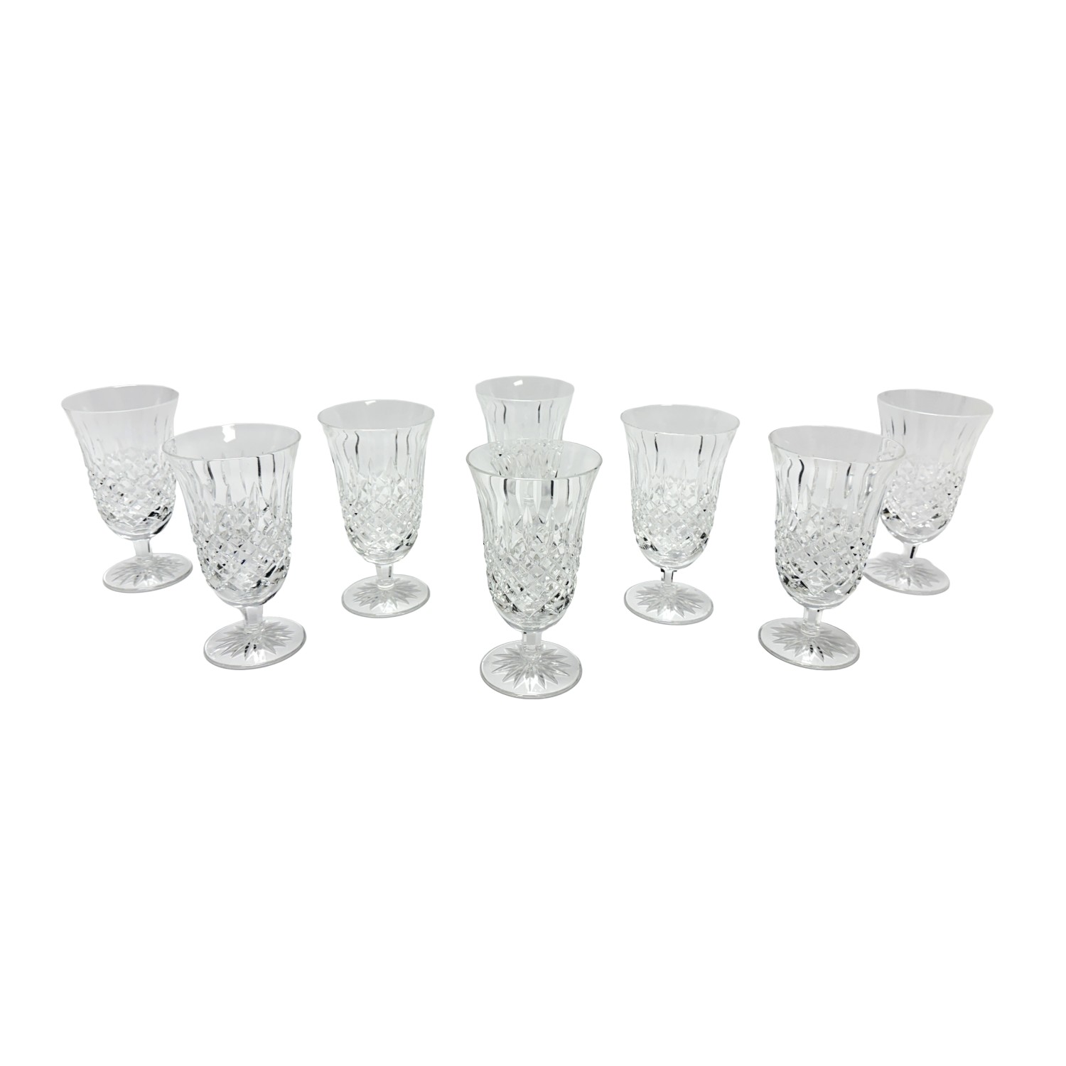 Set of 8 Waterford Castlemaine Cut Crystal Iced Tea Glasses Set of 8 Waterford Castlemaine Cut Crystal Iced Tea Glasses