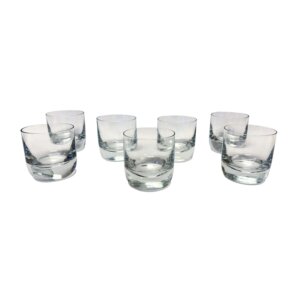Set of 7 Block Double Old Fashion Glasses